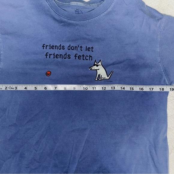 It’s a Dog’s Life blue fetch Tshirt size small - Picture 6 of 7